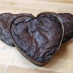 Valentine Heart Shaped Brownie